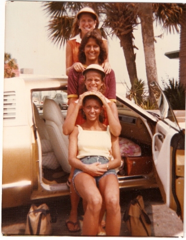 Senior Trip:  Patti Hebert, Laura Kleinpeter, Joni Ellis, and Sandy Haydel